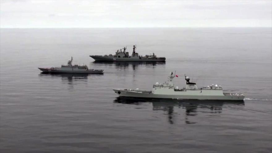 Buques de la Armada de Rusia y de China en el mar del Japón, 7 de agosto de 2023. (Foto: Sputnik)