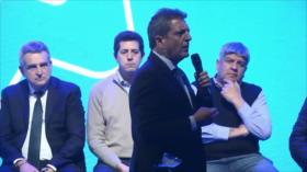 Confederación General de Trabajo ratifica respaldo a Sergio Massa