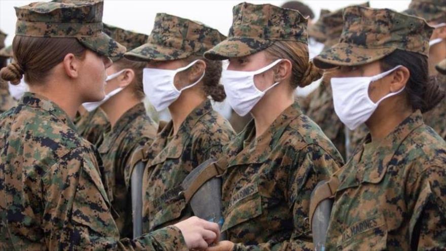 Mujeres militares estadounidenses, California, EE.UU., 22 de abril de 2021.