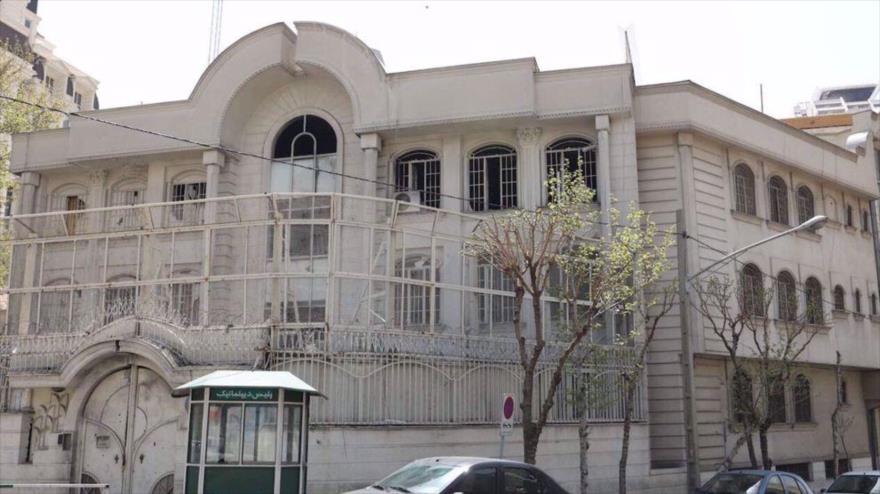 Una vista del edificio de la embajada de Arabia Saudí en Teherán. (Foto: IRNA)