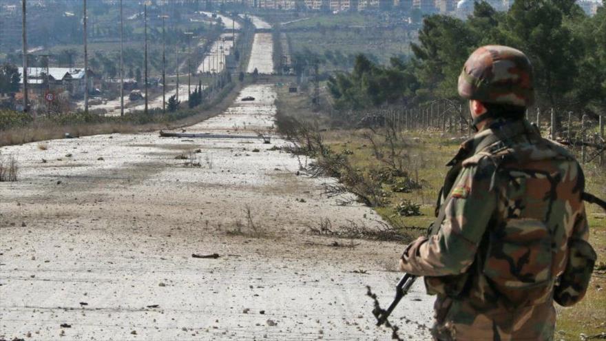 Soldado sirio en el norte del país.