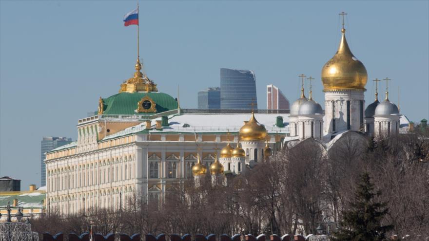 Una vista del edificio del Kremlin en Moscú, capital de Rusia. 