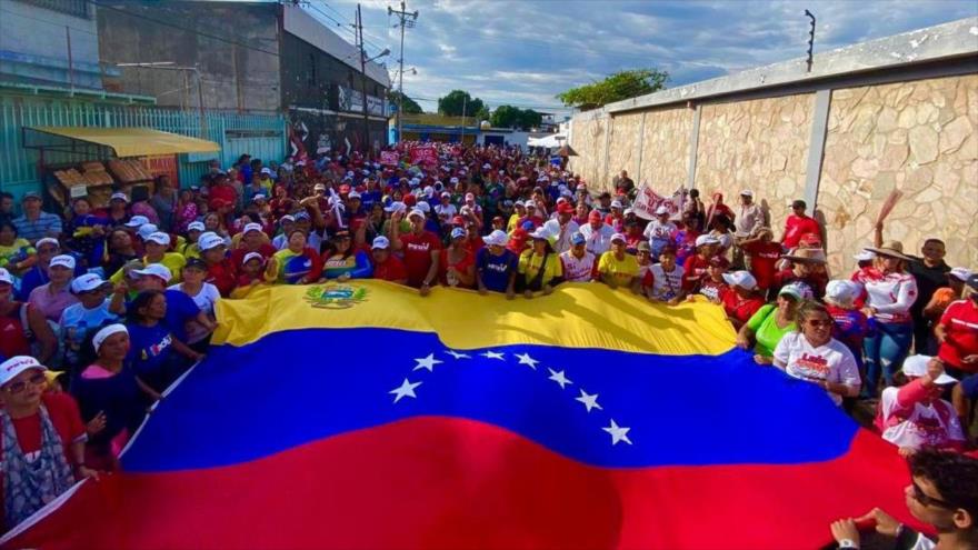 Movilización del sector Pueblo Arriba del municipio Simón Planas del estado Lara, Venezuela, en defensa de la Revolución Bolivariana, 25 de agosto de 2023.