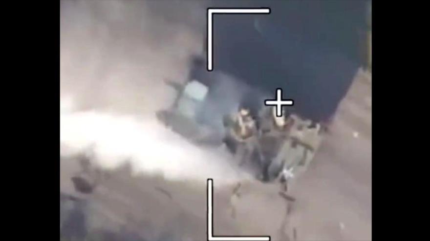 Así golpea Rusia vehículo blindado ucraniano de fabricación de EEUU