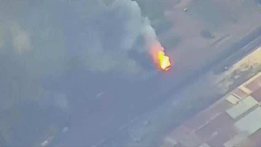 Vídeo: Rusia desintegra un tren ucraniano, cargado de municiones