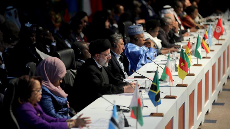 El presidente iraní, Ebrahim Raisi, en la XV Cumbre del grupo BRICS en Johannesburgo, Sudáfrica, 24 de agosto de 2023. (Foto: President.ir)