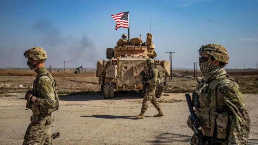 Las tropas estadounidenses en Siria, 13 de febrero de 2021. (Foto: AFP)