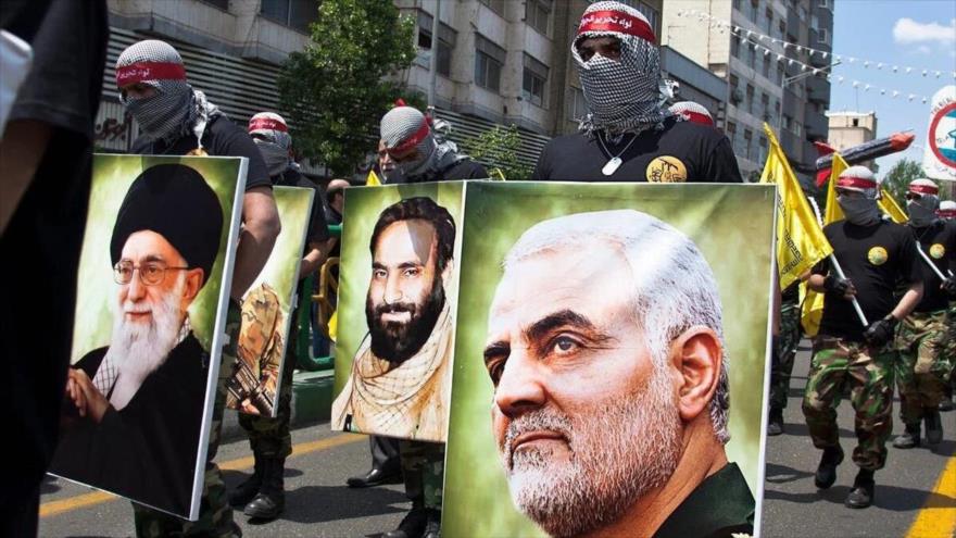 Fotografía del general iraní Qasem Soleimani durante un desfile militar en Teherán, capital persa, 31 de mayo de 2019.