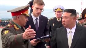 Kim pasa revisa a bombarderos y misiles hipersónicos de Rusia