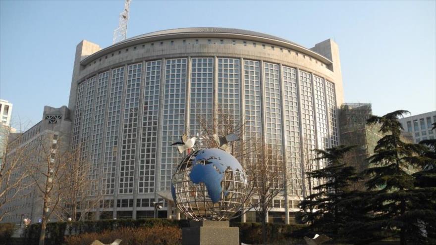 Fachada del Ministerio de Asuntos Exteriores de China.