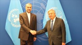 Canciller de Irán alerta en reunión con Guterres de politización de AIEA