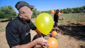 Globos incendiarios; el arma temible de los sitiados en Gaza