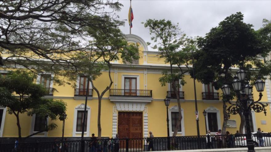 El edifico de la Cancillería de Venezuela en Caracas, capital.