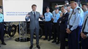 Macron reconoce “problema de seguridad” y refuerza la gendarmería