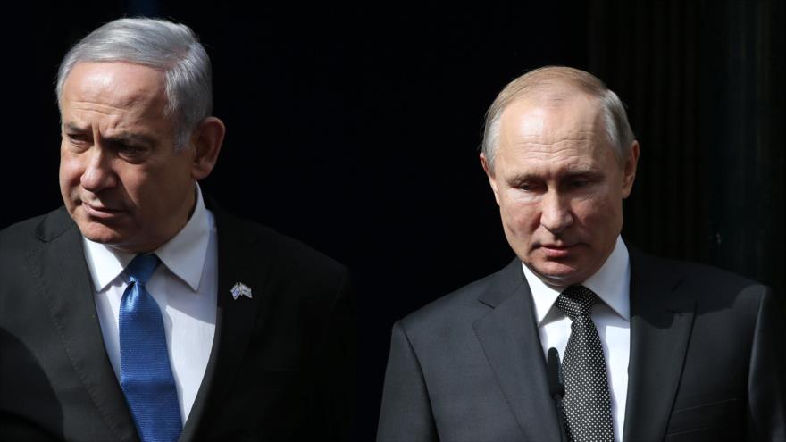 El presidente ruso, Vladímir Putin (dcha.), y el primer ministro israelí, Benjamín Netanyahu. (Foto: Getty Images)
