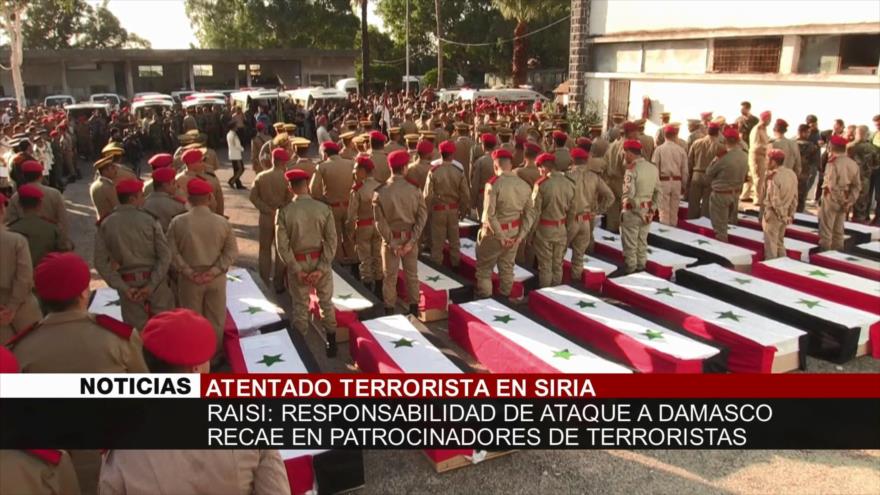 Irán atribuye ataque en Siria a patrocinadores de terroristas - Noticiero 19:30