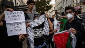 Vídeos: Policía francesa reprime manifestación en apoyo a Palestina
