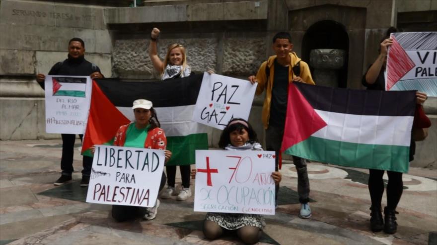 Activistas mexicanos apoyan la causa palestina