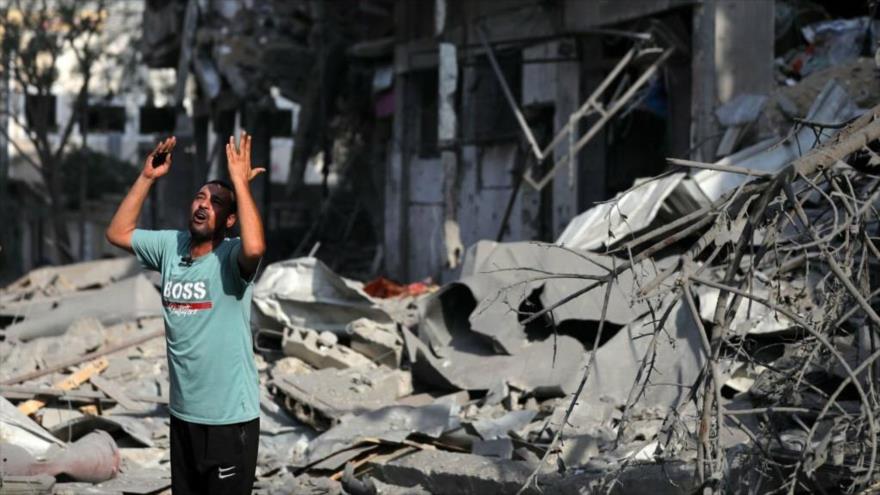 Daños causados tras los ataques aéreos israelíes contra Gaza, 11 de octubre de 2023. (Foto: Getty Images)