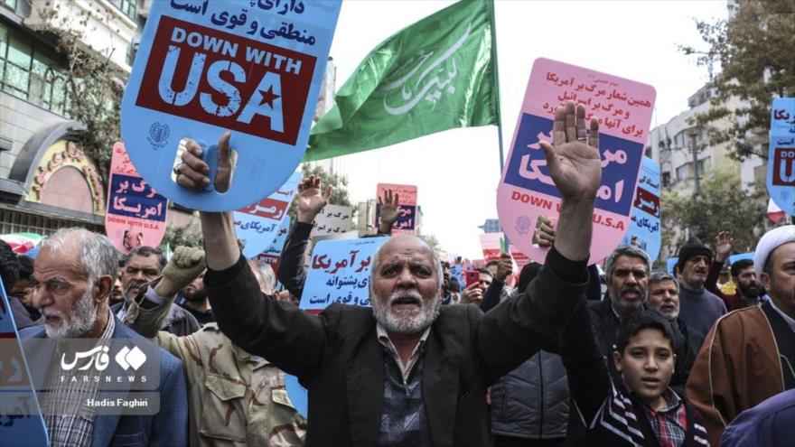 La manifestación de los iraníes en apoyo al pueblo palestino en Mashad, 13 de octubre de 2023. (Foto: FARS)