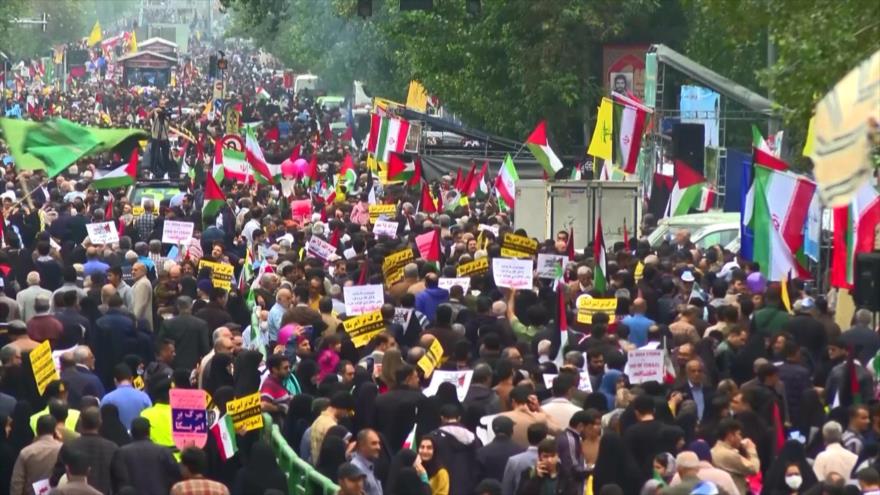 Cientos de miles de iraníes salen a las calles en apoyo a Gaza | HISPANTV