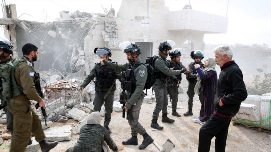 Los militares israelíes destruyen hogares de palestinos en Cisjordania, 28 de diciembre de 2022 (Foto:EFE)