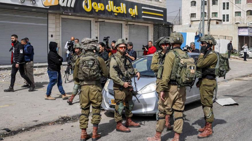 Soldados israelíes en la ocupada Cisjordania.