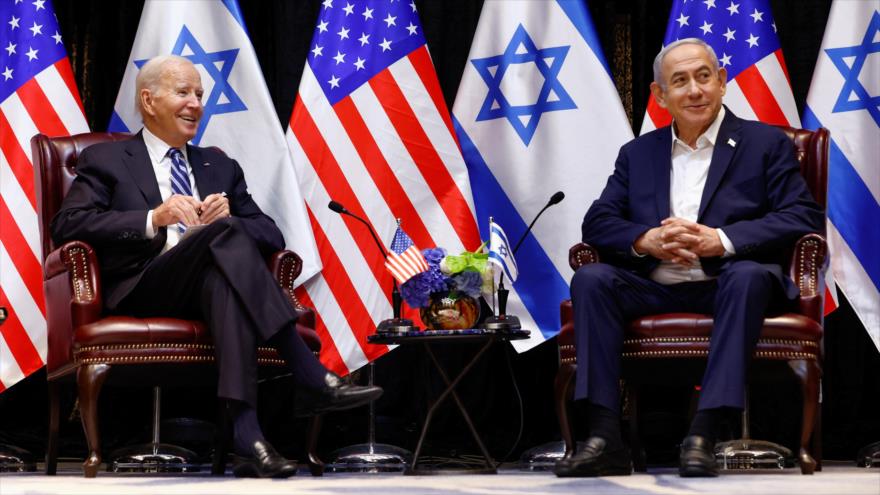 El presidente de EE.UU., Joe Biden, se reúne con el primer ministro israelí, Benjamín Netanyahu, en Tel Aviv, 18 de octubre de 2023. (Foto: Reuters)