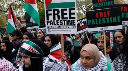 Se manifiestan en varias partes del mundo en apoyo a palestinos