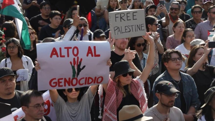 Mexicanos repudian masacre del pueblo palestino por régimen de Israel