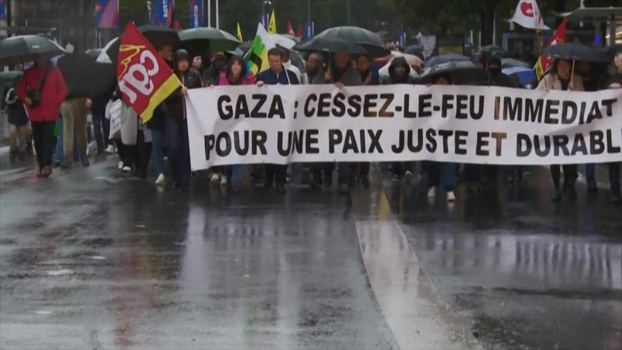 Manifestantes en todo el mundo contra genocidio israelí en Gaza