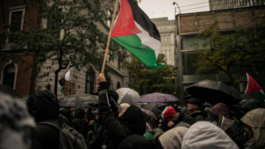 Ciudadanos turcos marchan en apoyo a Palestina, 27 de octubre de 2023.