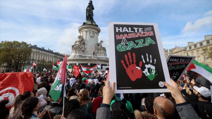 Franceses repudian apoyo de su gobierno a genocidio israelí en Gaza | HISPANTV