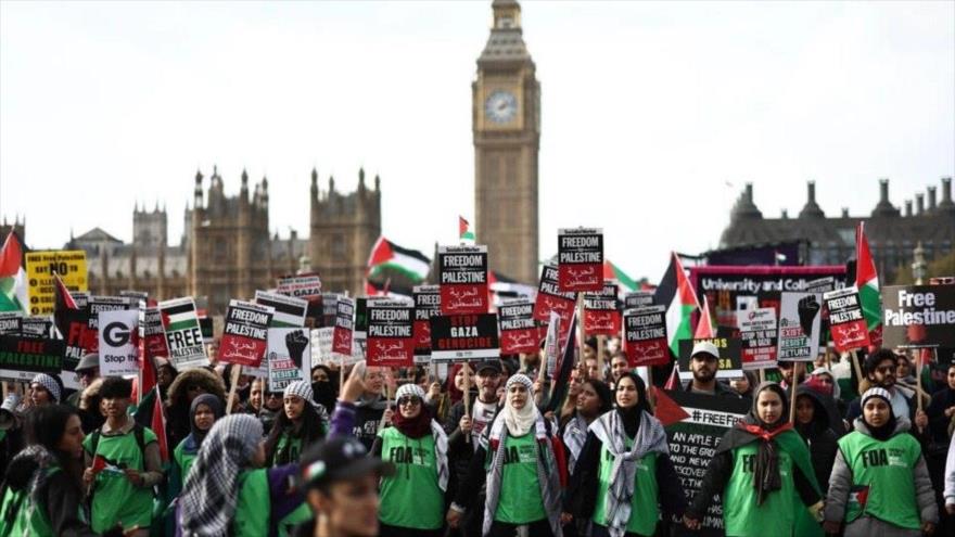Europeos demandan en protestas fin del genocidio israelí en Gaza