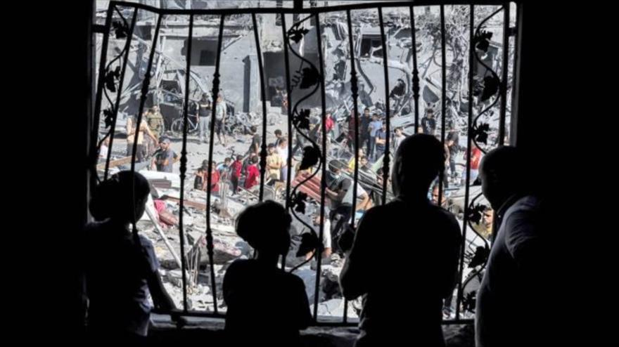 Por vigésimo quinto día consecutivo, los aviones y la artillería de ocupación israelíes siguen apuntando a la Franja de Gaza. (Foto: AFP)