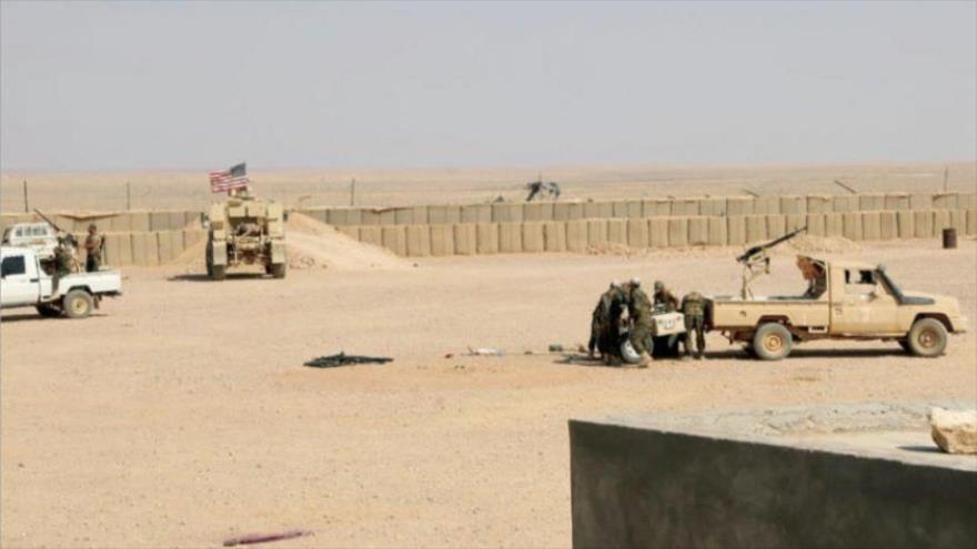 La base militar Al-Tanf de las fuerzas ocupantes estadounidenses en el sureste de Siria.