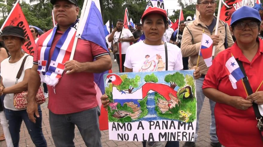 Continúa el paro antiminero en Panamá