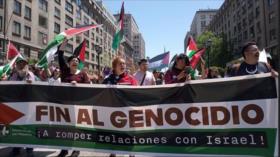 “Resiste Palestina”: chilenos reclaman ruptura de lazos con Israel