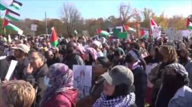Manifestantes frente casa de Biden piden fin del genocidio en Gaza