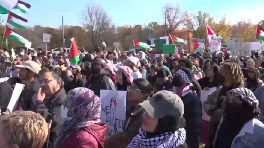 Manifestantes Frente Casa De Biden Piden Fin Del Genocidio En Gaza ...