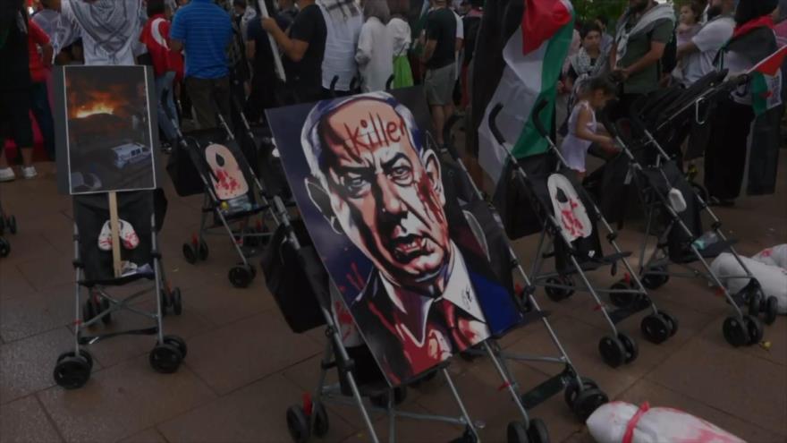 En varios países del mundo se realizan marchas propalestinas