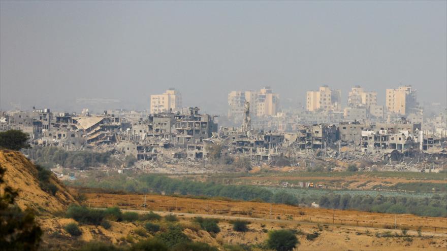 Bombardeos del régimen de Israel dejan total destrucción en Gaza, 13 de noviembre de 2023.
