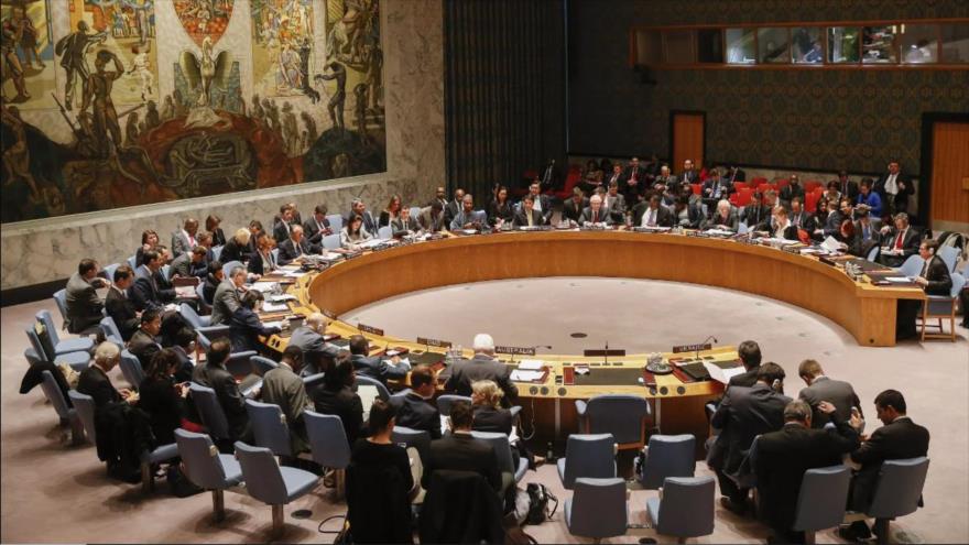 Una reunión del Consejo de Seguridad de Naciones Unidas (CSNU) en Nueva York, EE.UU.