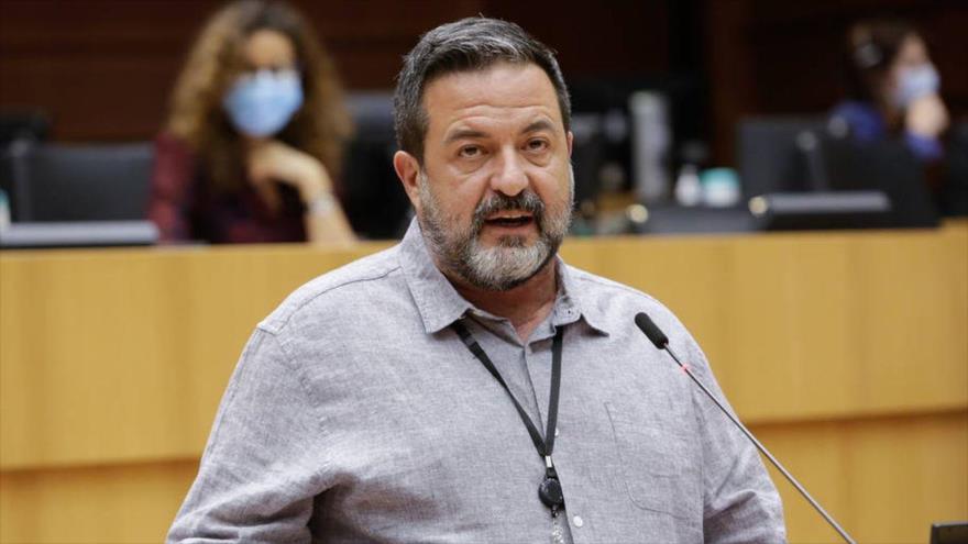 El eurodiputado Manu Pineda. (Foto: Parlamento Europeo)