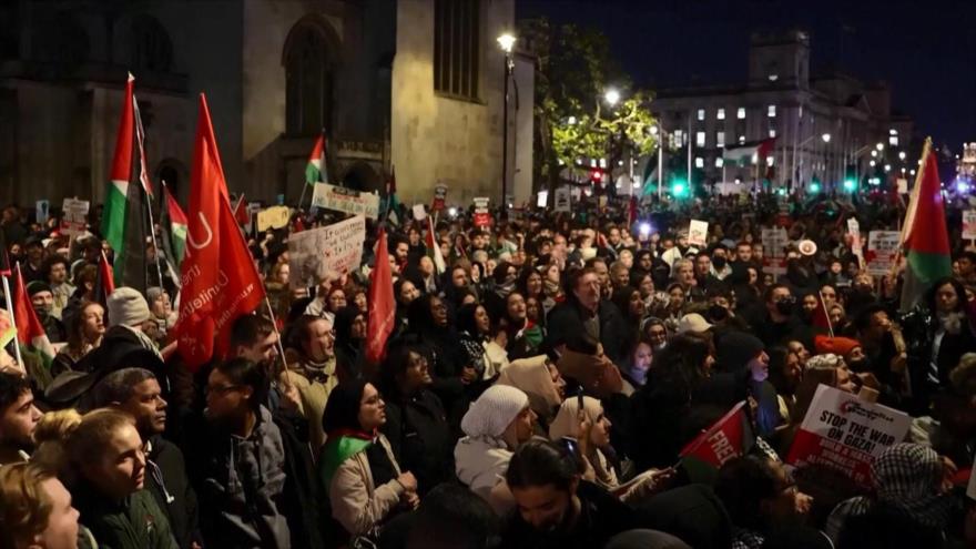 Se mantienen protestas mundiales en rechazo a crímenes israelíes