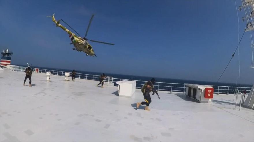 Yemen difunde vídeo del momento de la incautación del barco israelí | HISPANTV
