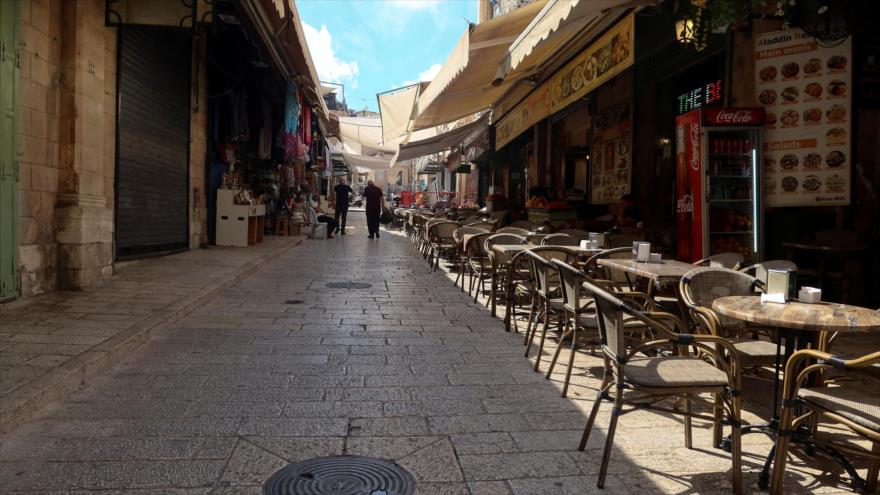 Vista de la turística Puerta de Jaffa en la Ciudad Vieja de Al-Quds (Jerusalén) tras la guerra entre Israel y HAMAS, 11 de octubre de 2023. (Foto: Reuters)