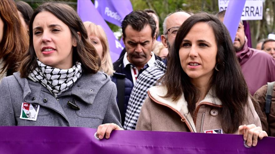 Irene Montero e Ione Belarra, ministras de Igualdad y de Derechos Sociales de España, respectivamente.