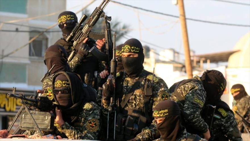 Los combatientes de la Yihad Islámica Palestina en Gaza.