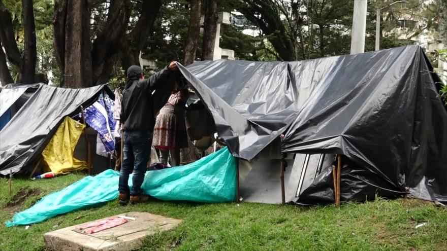 Indígenas desplazados exigen garantías de reubicación en Colombia
